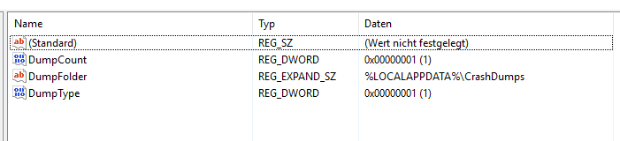 Disable / minimize Windows Crash Dump